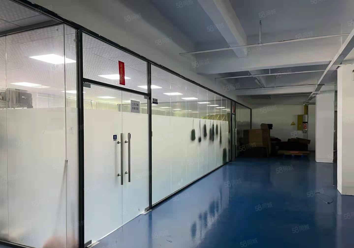 成熟园区二楼厂房2560平，现成装修，办公室，水电齐全