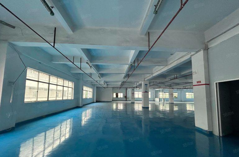 虎门楼上厂房精装修全新地坪漆水电齐全3吨电梯好停车