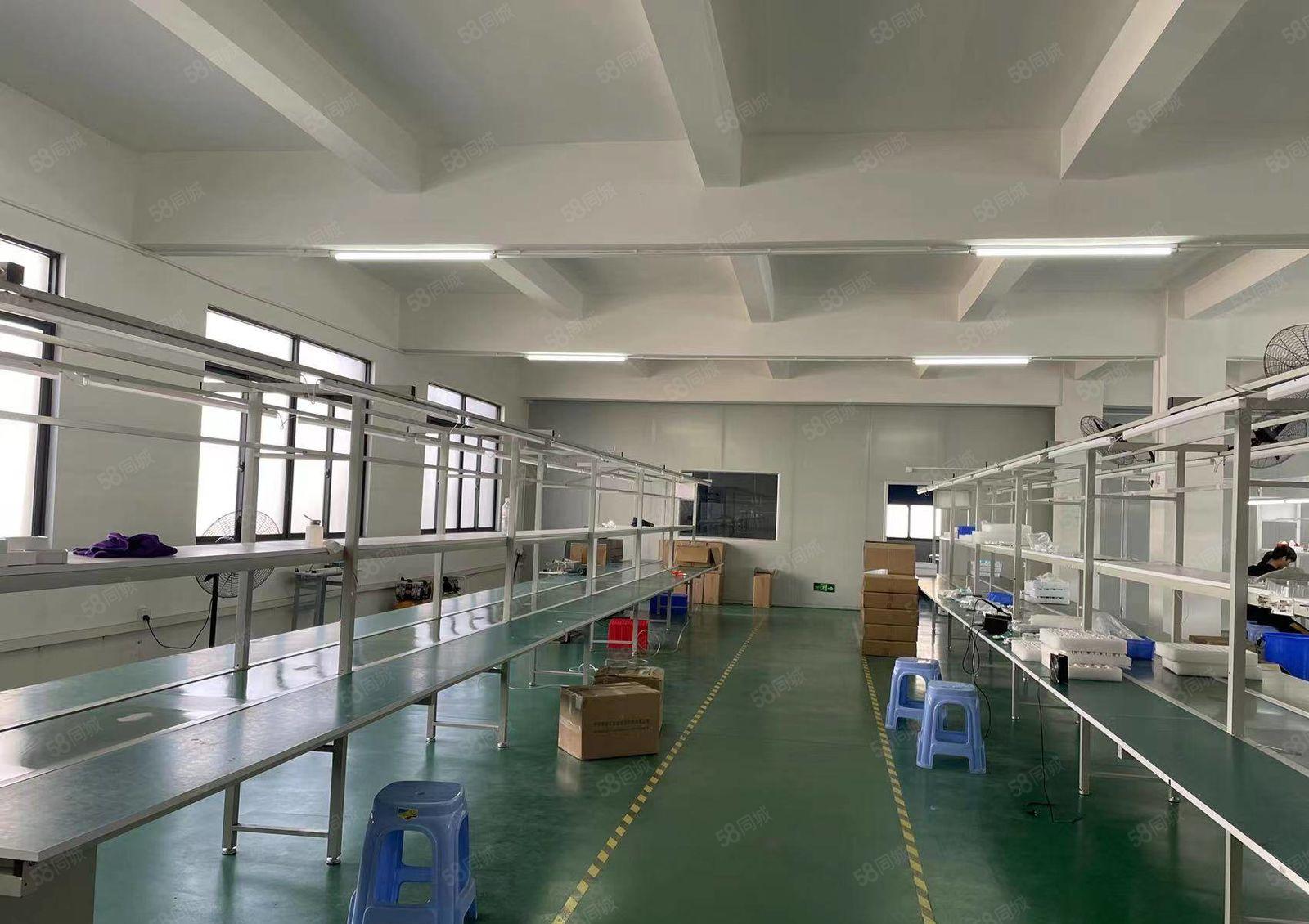 上沙新空精装修楼上930平厂房，主线到位，合同5年招工方便