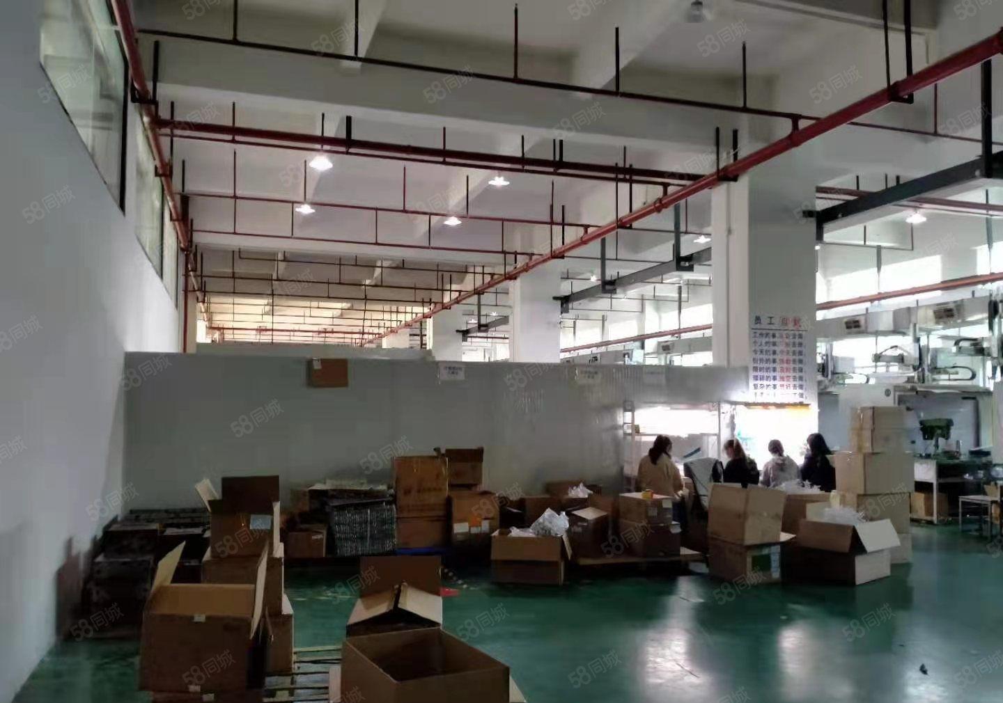 长安街口一楼2300平，二楼1000平带精装修厂房出租！