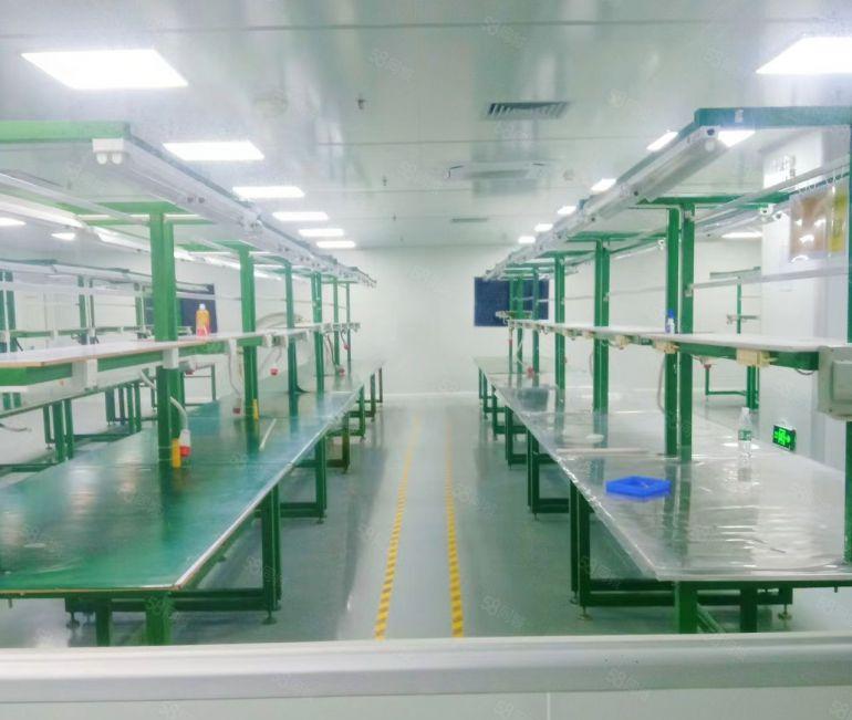 常平无尘车间低价厂房分租楼上1000平方适合手机屏电子模切等