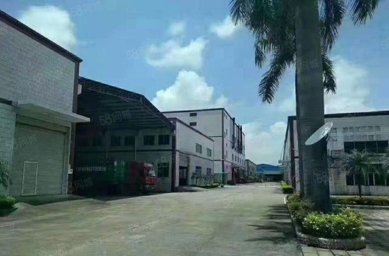 常平镇砖墙到顶钢结构厂房，单一层厂房4500平，空地5000