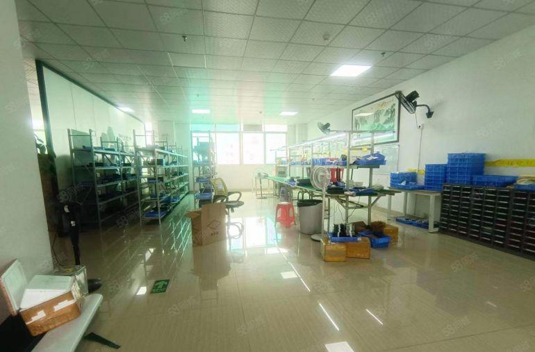 塘厦工业区新空楼上500平标准厂房仓库，精装修办公地坪漆出租