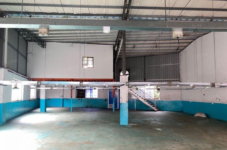 塘厦清湖头一楼钢构厂房大马路边450平带办公室特价7000元