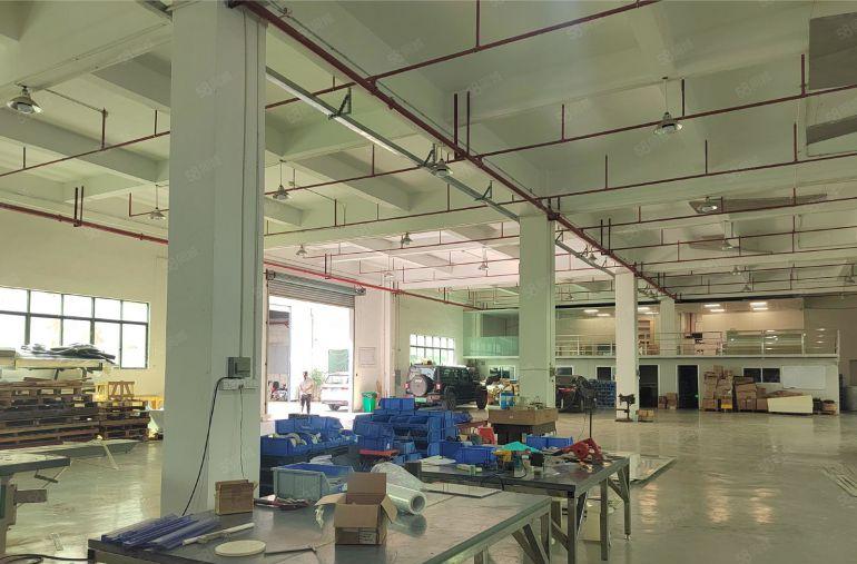 塘厦新空原房东独院一楼高7米带装修厂房仓库出租，可进拖头车