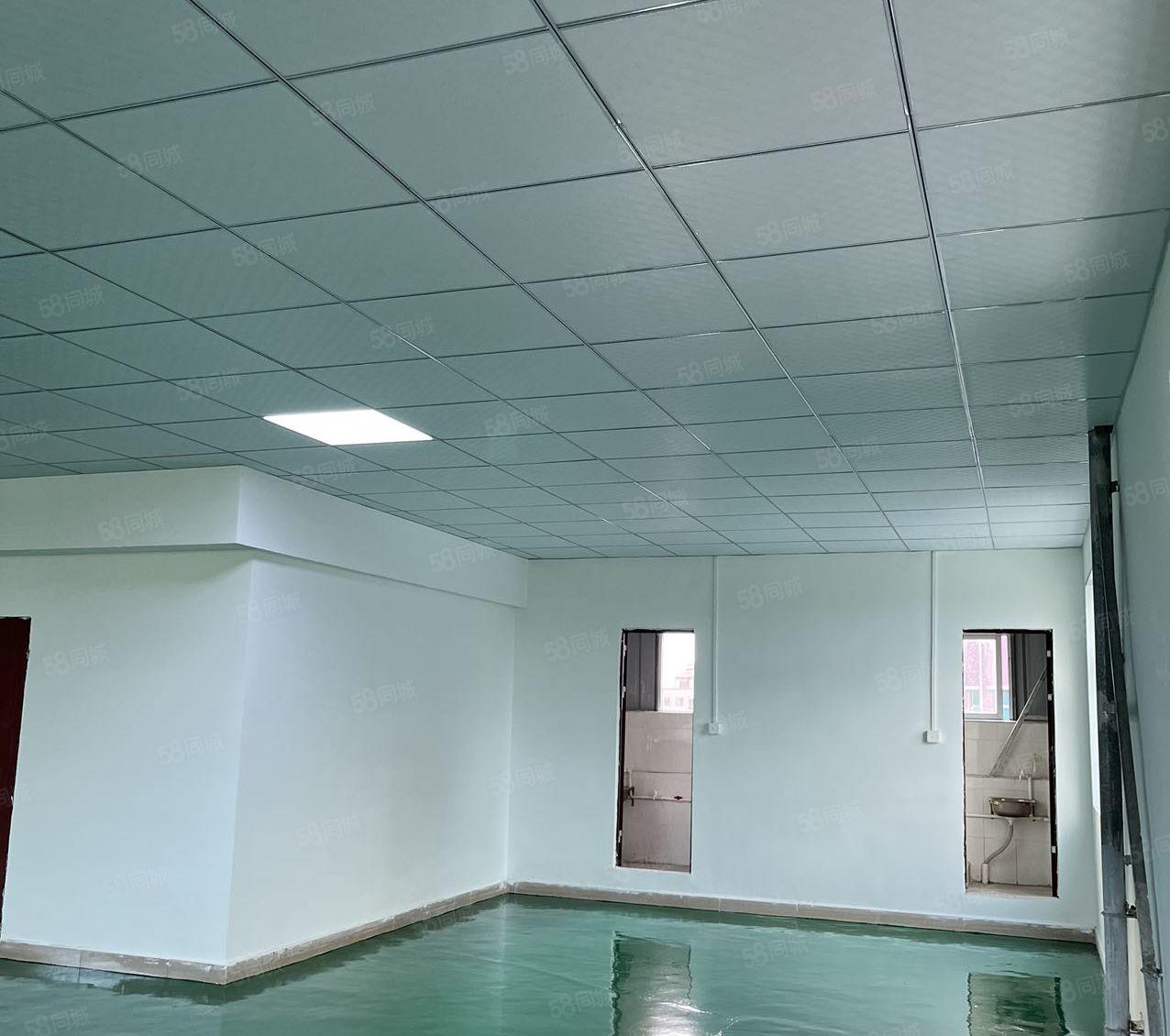 实际面积出租！塘厦新出楼上400平方厂房出租，装修相当漂亮