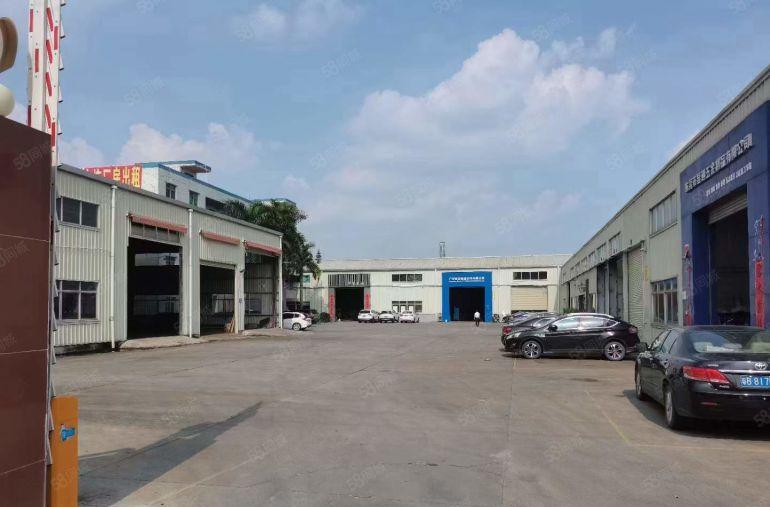 塘厦迎宾高速口2586平独栋钢构厂房出租空地超大，带办公装修