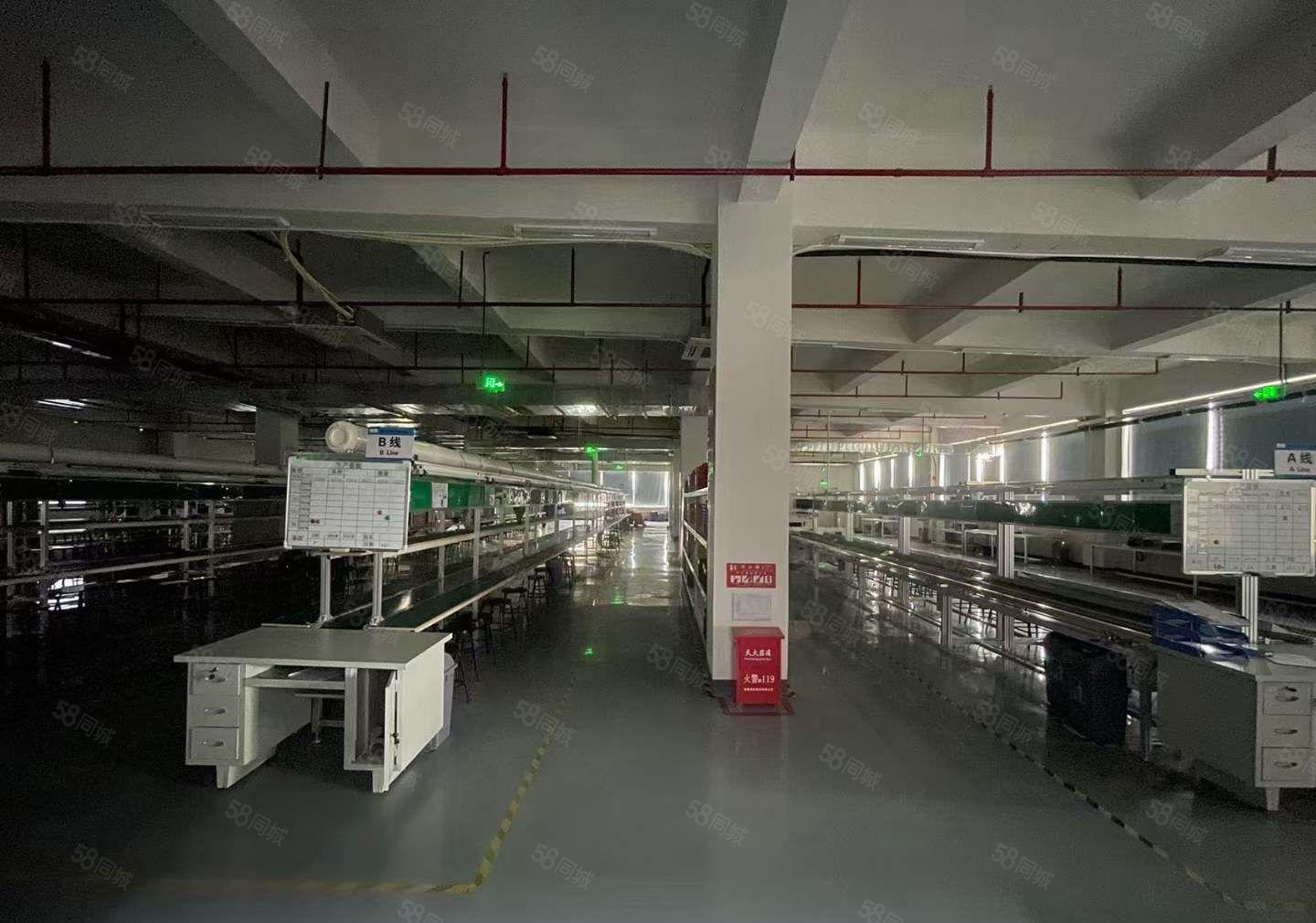 现成流水线 塘厦科苑城高新产业园楼上厂房出租2900平