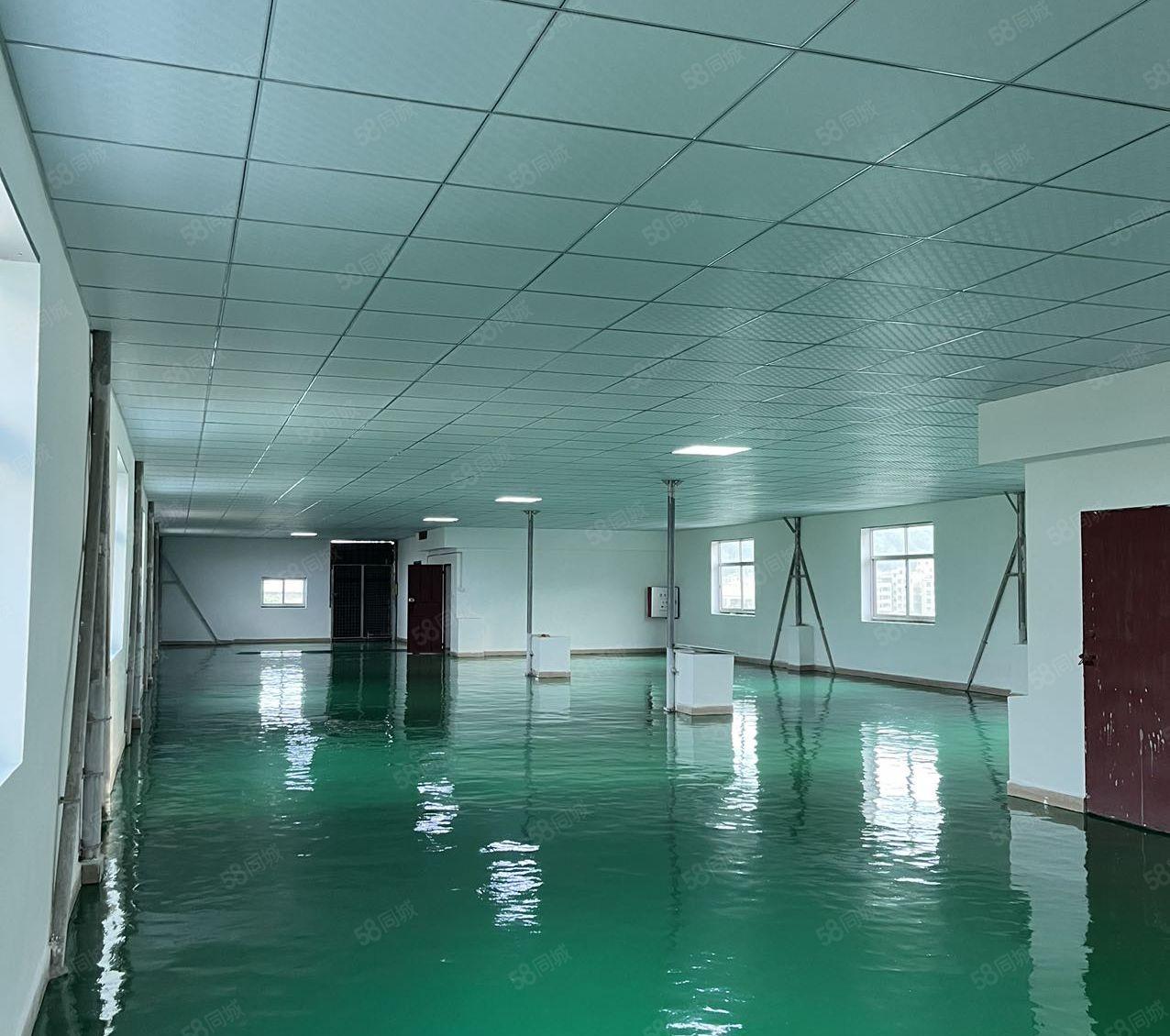 实际面积出租！塘厦新出楼上400平方厂房出租，装修相当漂亮