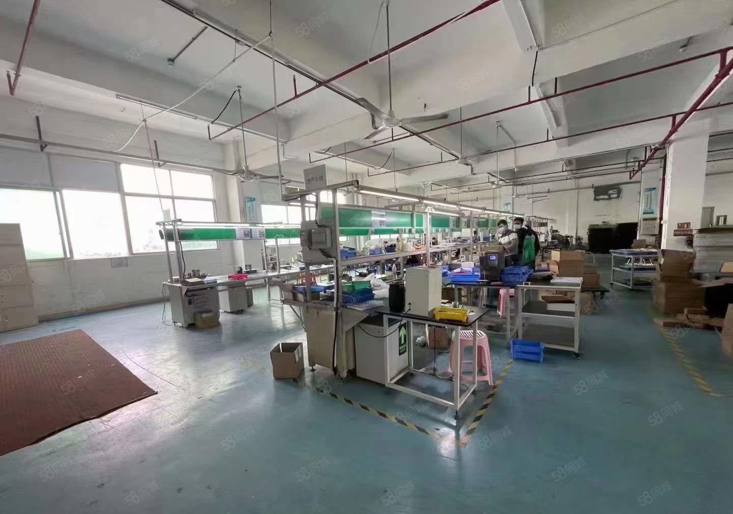 塘厦科苑城二楼650平现成装修厂房出租，电子电商，拎包即驻