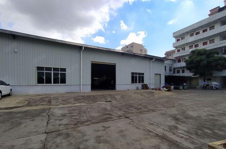 塘厦田心独院钢构厂房出租，860平现成装修办公室，可进大车