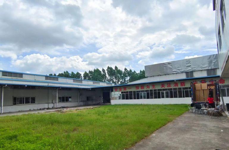 寮步凫山单一层独门独院6200平方厂房出租，现成办公室空地大