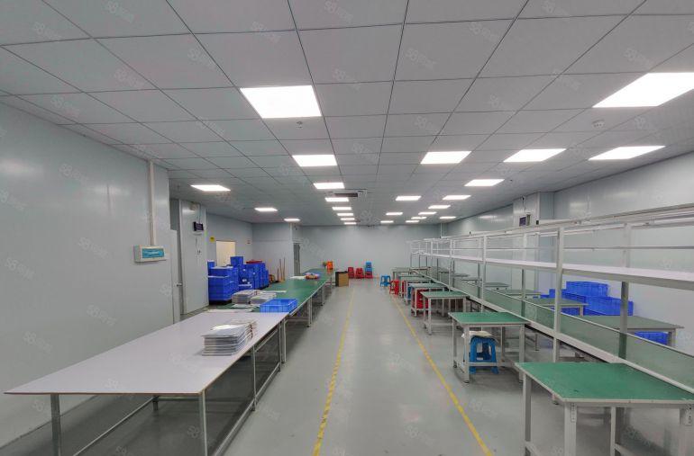 寮步园区楼上1100平方厂房出租，现成办公室豪华装修水电齐全