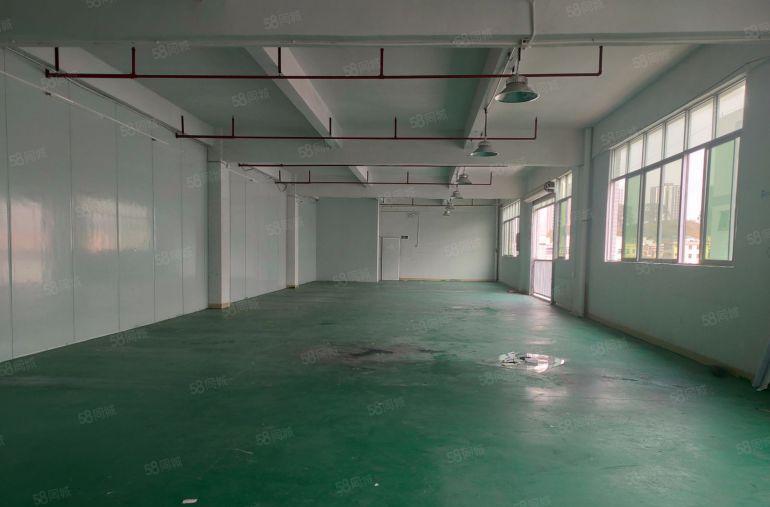 凤岗带地坪漆 办公室电子加工装配厂房出租楼上510平 空地大