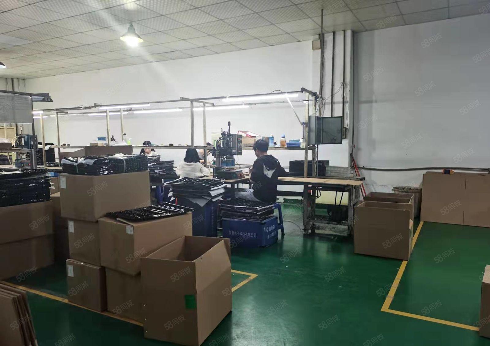 雁田布心楼上2700平厂房出租 刷地坪漆 现成精装修办公室