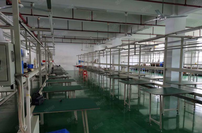 凤岗雁田新出原房东楼上2200平带装修厂房仓库出租，形象好