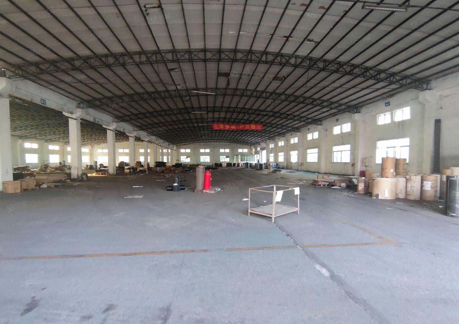 万江汾溪路边独门独院单一层砖墙到顶厂房出租4500平米价格低