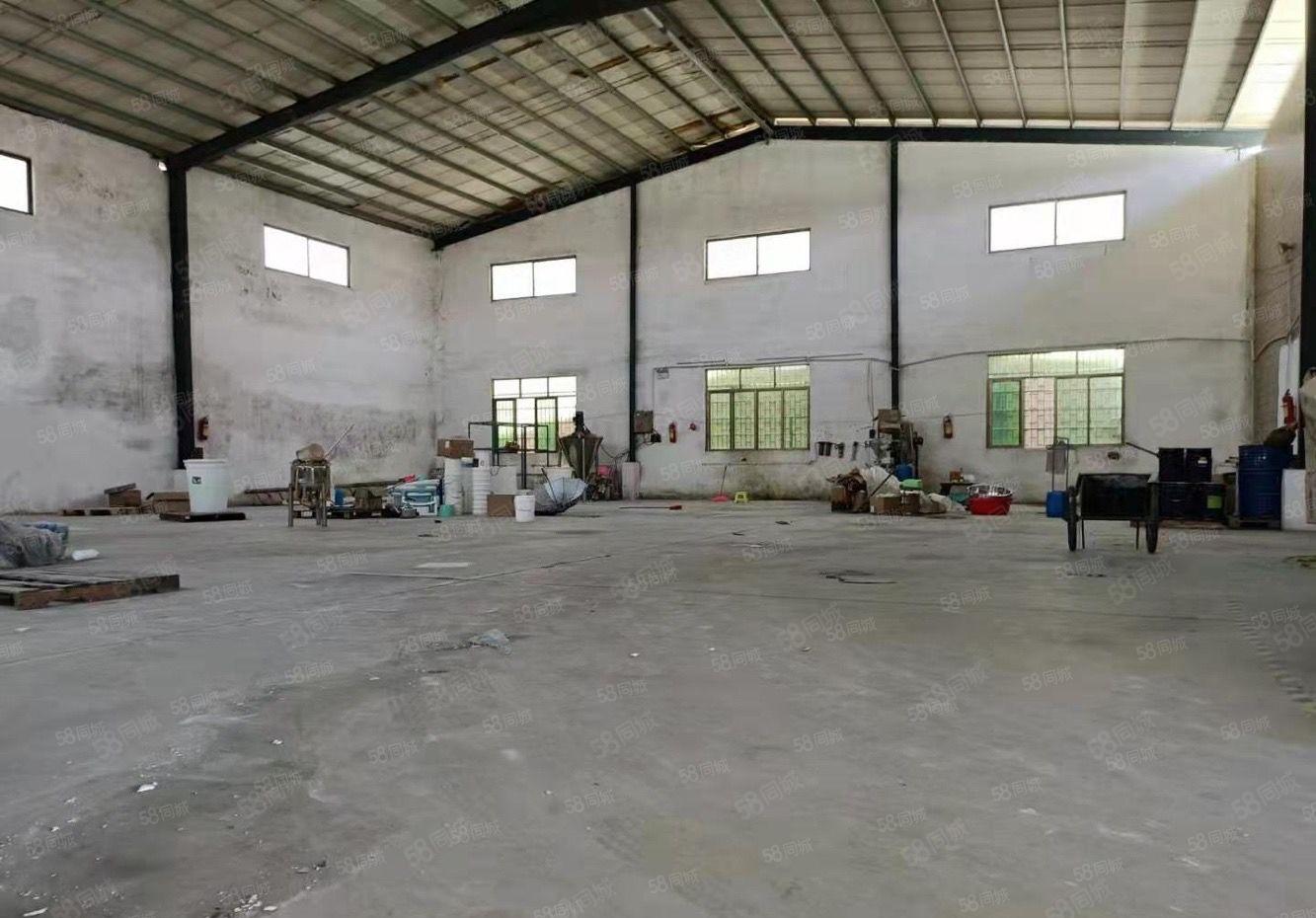 大朗原房东独院单一层钢构厂房出租800平滴水7米有宿舍好进车