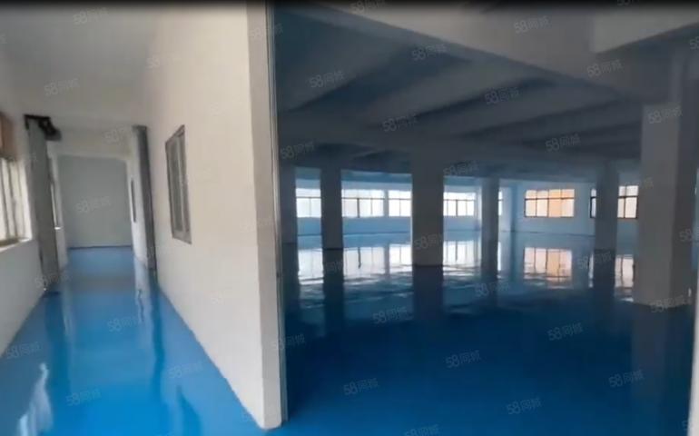 大朗主干道旁楼上全新地坪漆1100平厂房出租 空地大可办环评