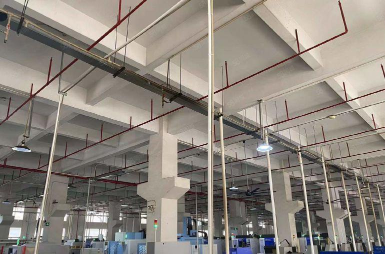 大朗靠松山湖一楼二楼3400平厂房出租 一楼牛角高7米