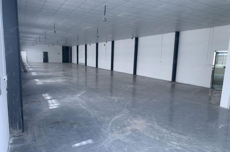 楼上800平厂房，带地坪漆办公室，方正无柱，2吨大电梯