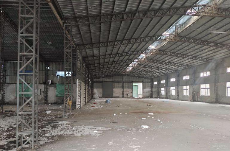 黄江梅塘原房东钢构独院2800平大空地适合板材家具仓库等行业