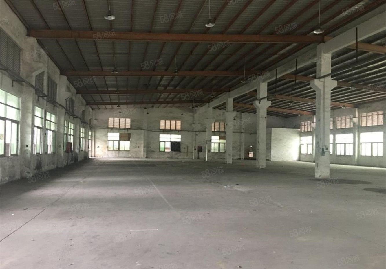 黄江原房东钢构厂房出租单一层2800平方，滴水8米牛角带航车