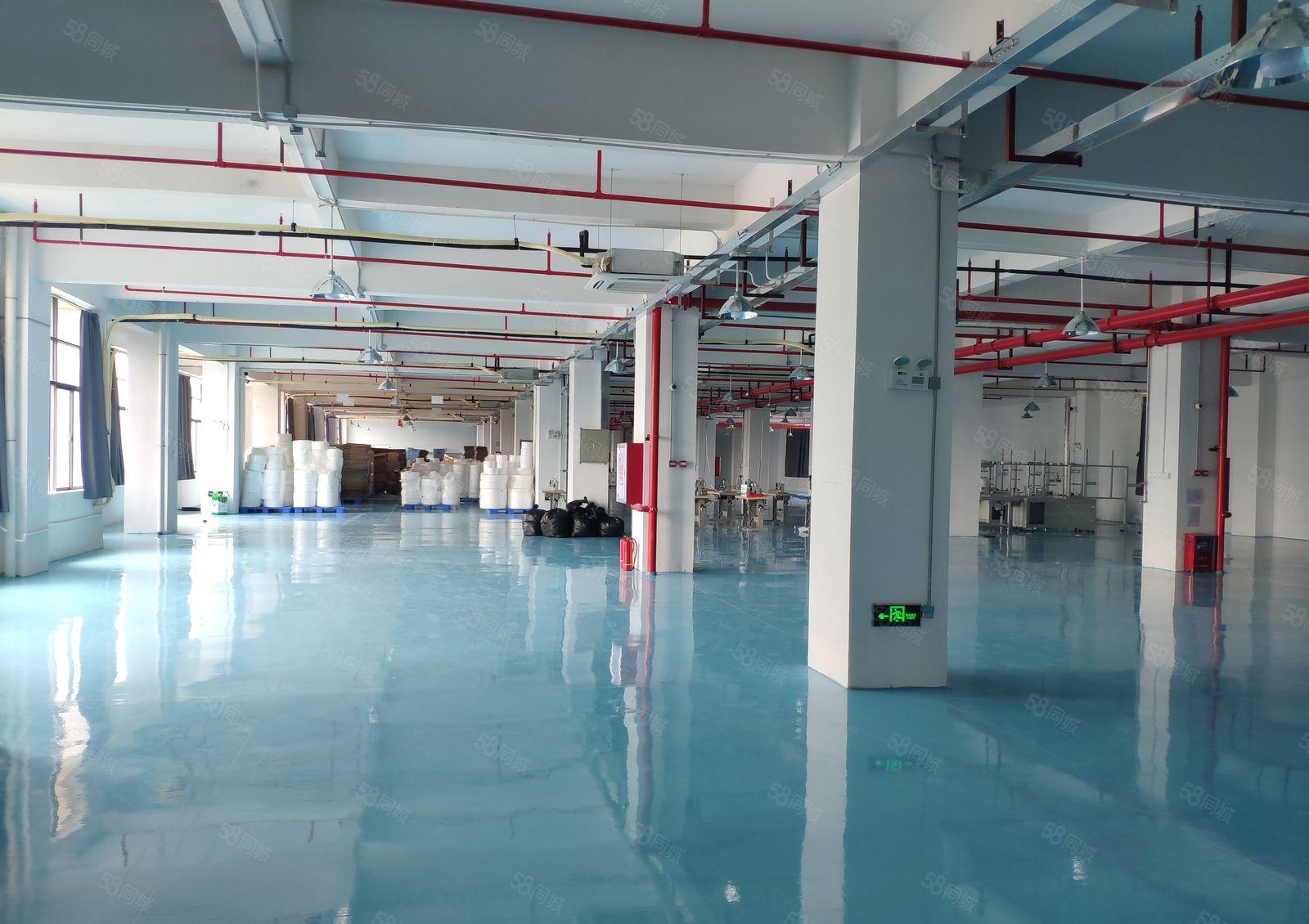 大岭山全新楼上2880平厂房出租仓库出租，水电办公室齐全