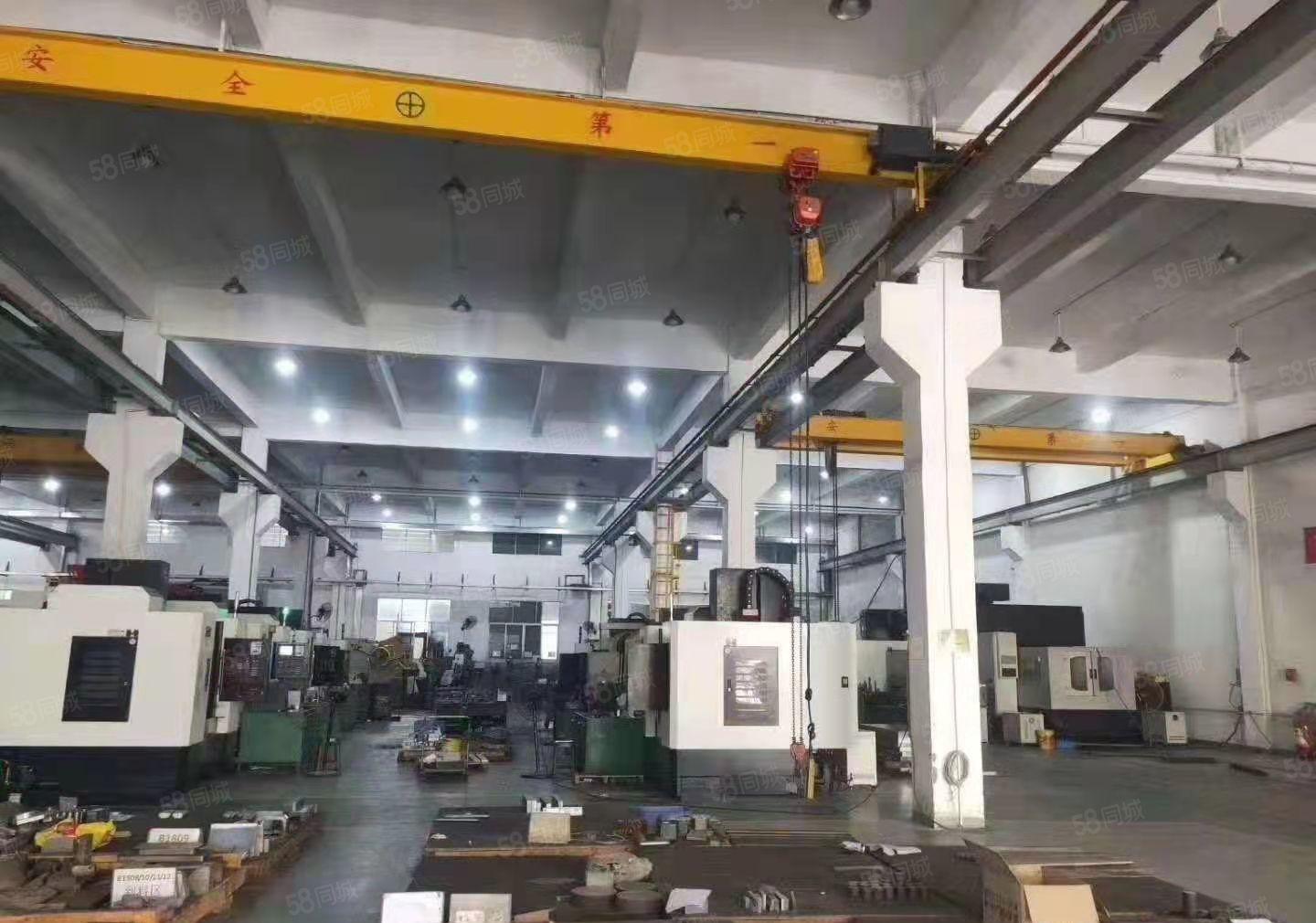 大岭山杨屋空出一楼1800平8米高带航车办公室装修厂房出租