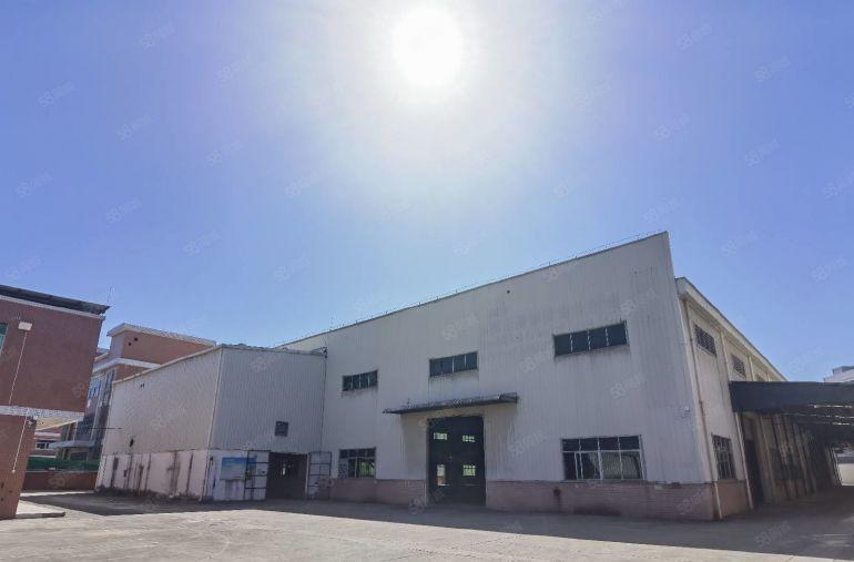 横沥6000平钢构现成装修办公室水电齐全实际面积独院厂房出租