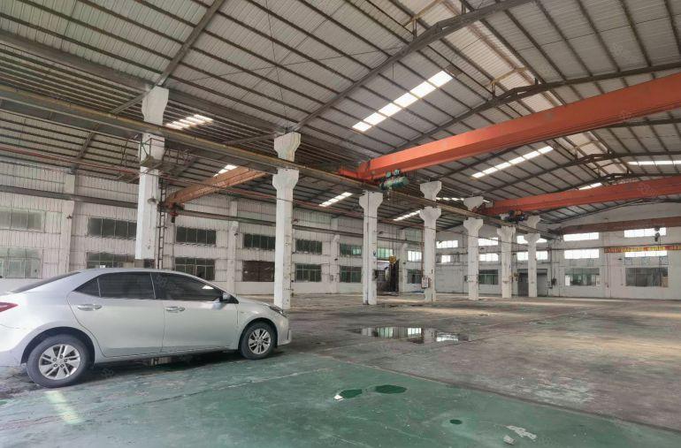 横沥6000平钢构现成装修办公室水电齐全实际面积独院厂房出租