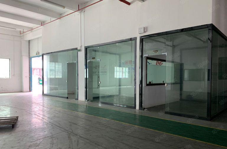 横沥镇原房东标准一楼5,5米高1000平厂房出租，有现成环评