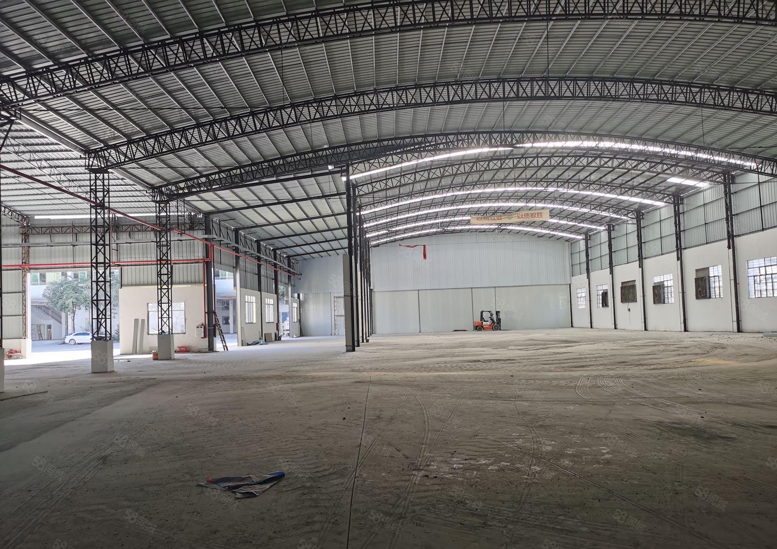 麻涌镇低价9米高单一层独院钢构厂房仓库出租可分租有超大空地