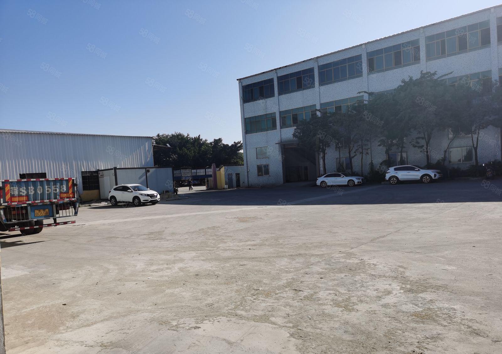 麻涌镇低价9米高单一层独院钢构厂房仓库出租可分租有超大空地