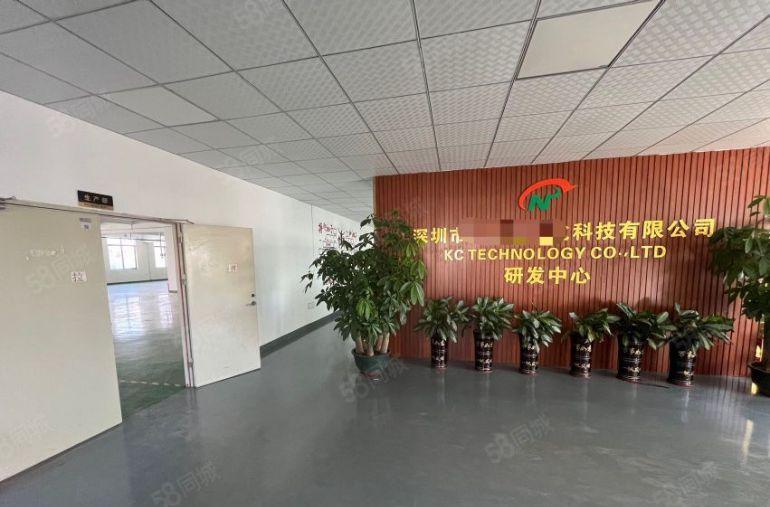 桥头新出原房东实际面积带豪华装修地坪漆办公室，带三吨电梯