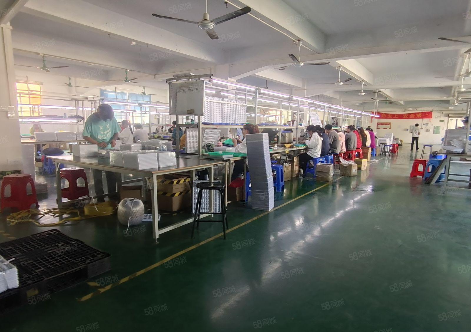 茶山镇工业园厂房出租，总面积6800平，可办环评，交通便利