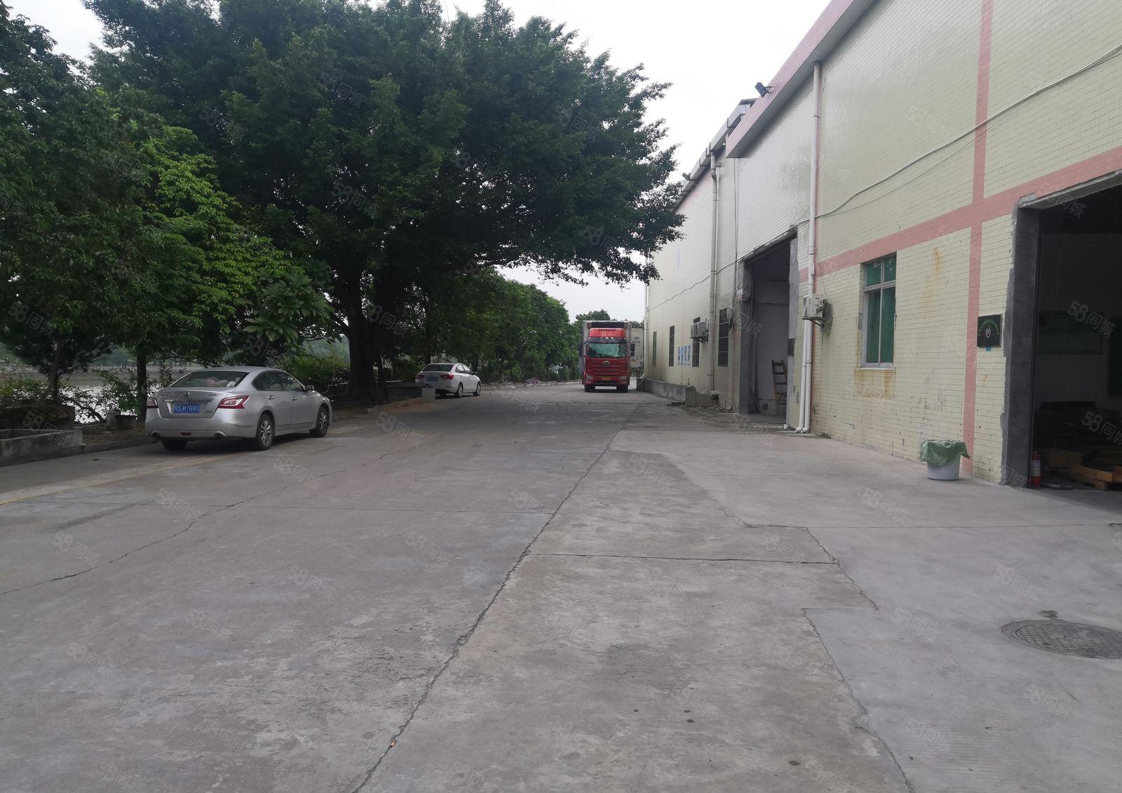 高埗新出园区单一层厂房形象好空地大现成航车一台可用工业用地