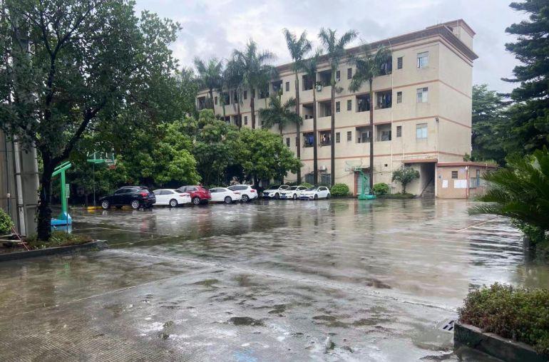 高埗镇环城路外花园式厂房出租，标准楼房500起分，可办环评