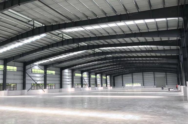 高埗工业园单一层钢构厂房出租，可办环评现成办公室装修高12米