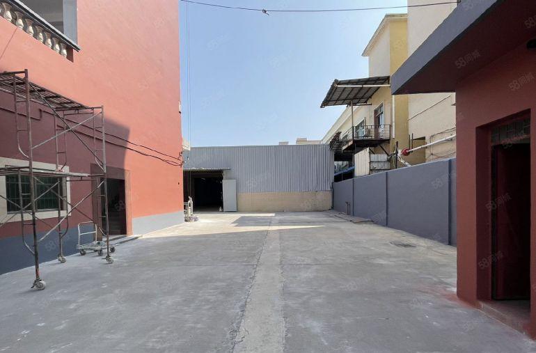 企石镇原房东单一层钢构厂房，滴水有八米多高空地超大可以架航车