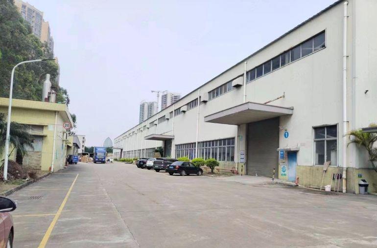 洪梅镇12米独门独院钢构厂房带牛角现成办公室装修主线到车间