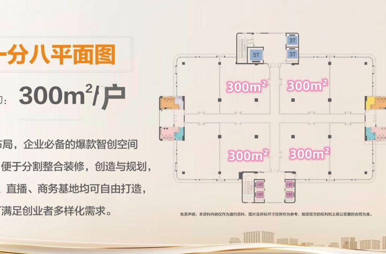 原房东自营产业园招商，300平方起分租