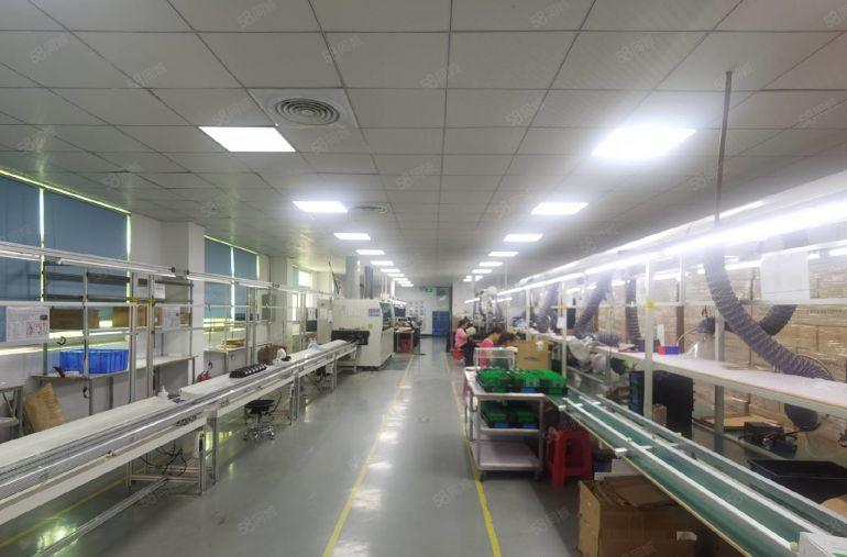 水口湖滨市场旁工业园二楼带装修厂房1200平米出租，好招工