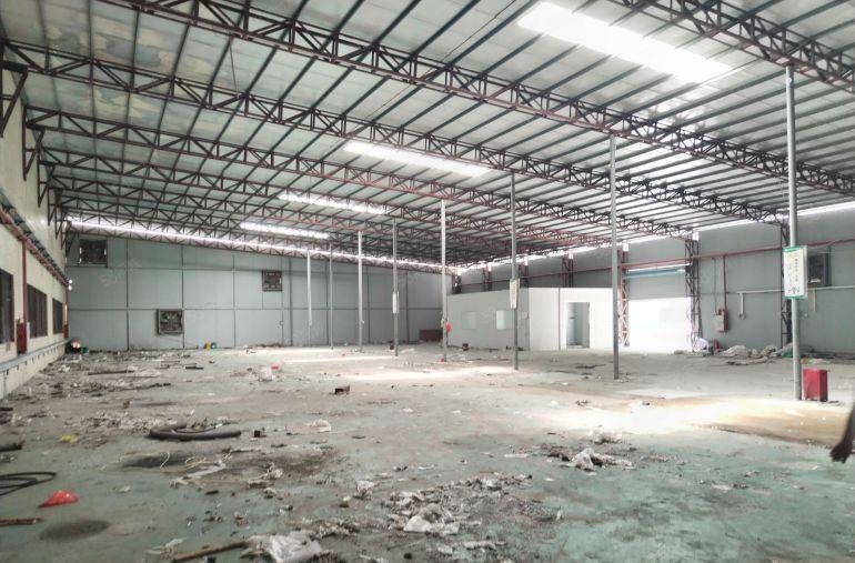 水口荔枝城园区内独栋单一层钢结构厂房仓库出租空地大