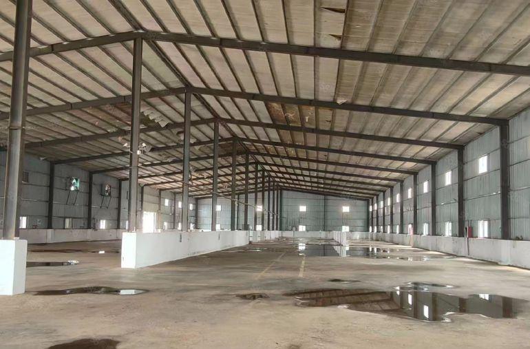 惠阳沙田高速出口附近20000平钢构厂房出租，大小可分