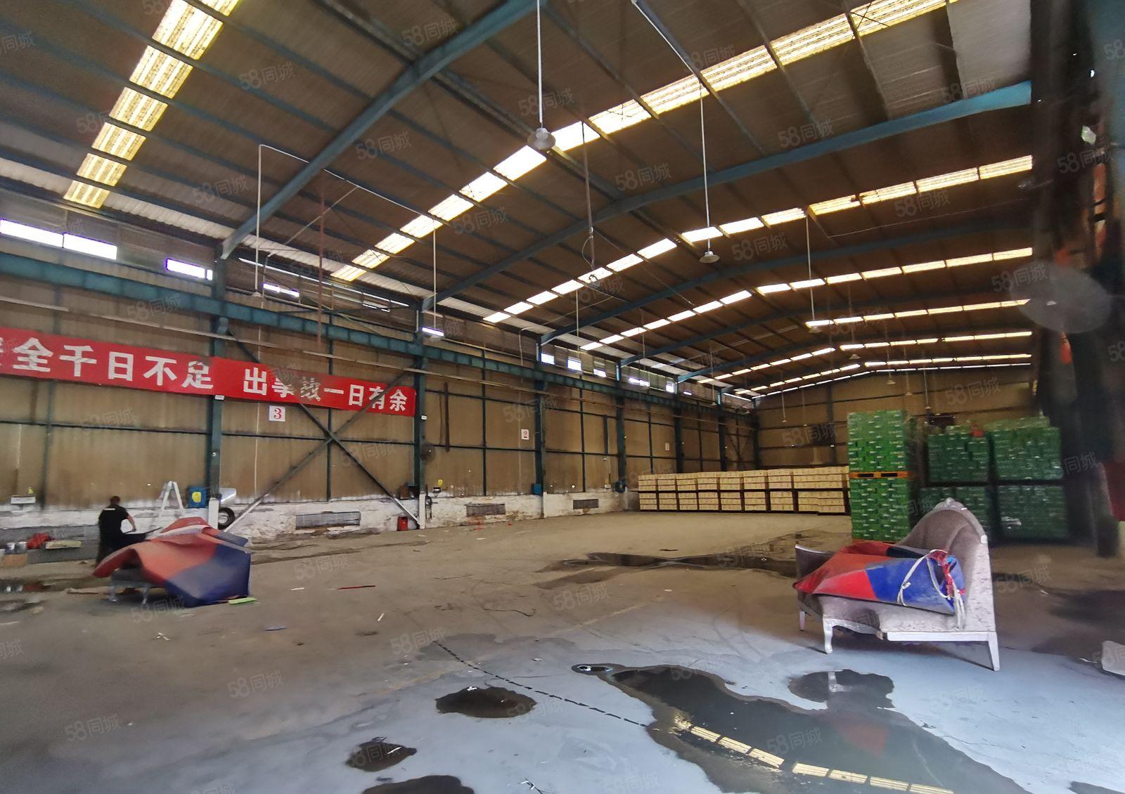 新墟花边岭工业区1400平独栋红本钢构厂房出租可分租可办环评