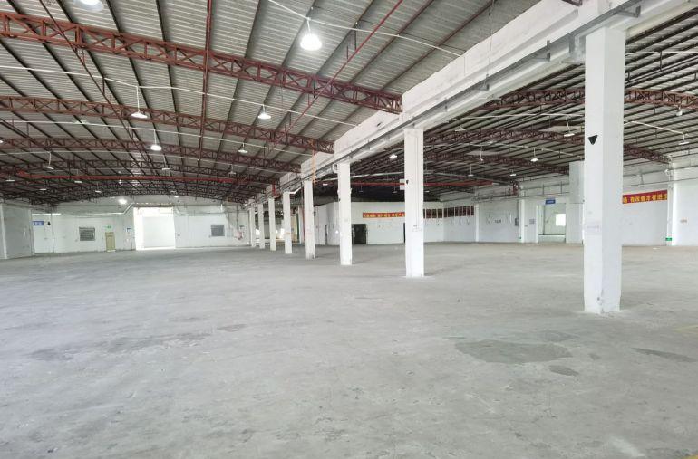 临深惠阳新圩工业区原房东独院钢构厂房5800平可分租主干道旁