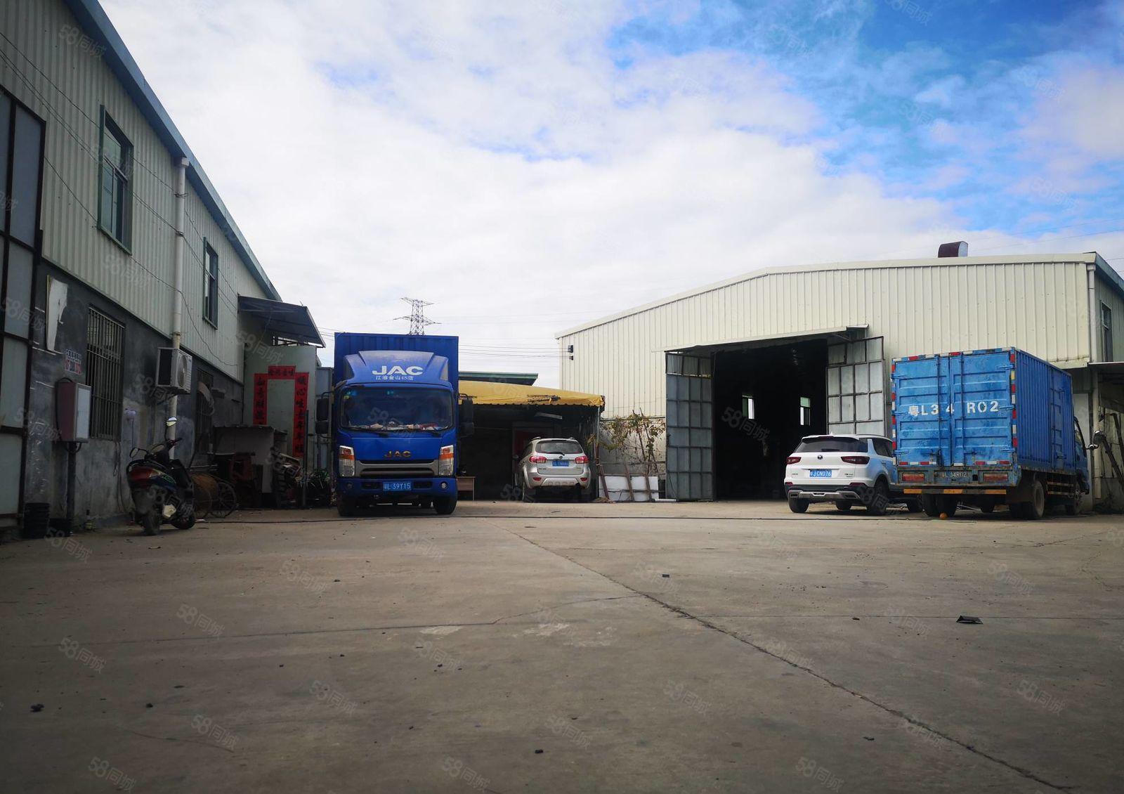 100平方起租500平方8米高秋长钢构厂房出租 不限行业