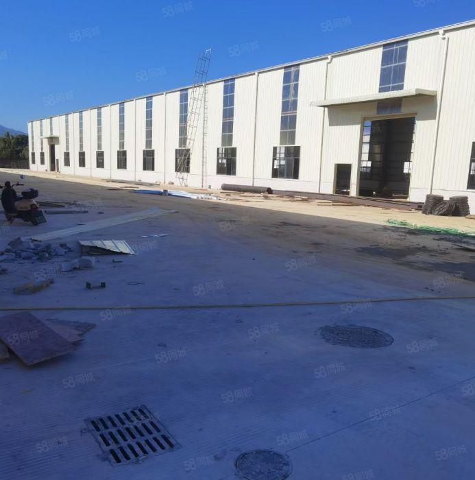 博罗龙溪靠近桥头钢结构园区1500平方起租滴水9米空地超大