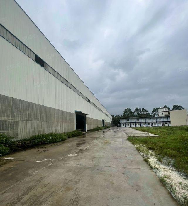 惠州博罗滴水13米空地5万平方独院钢构厂房出租有办公室宿舍